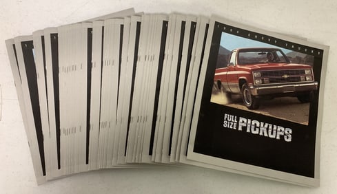 1984 Chevy Full-Size Pickups brochures