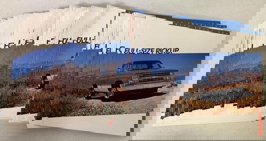 1986 Chevy Full-Size Pickup brochures