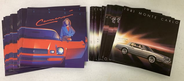 1981 Chevrolet Camaro & Monte Carlo brochures