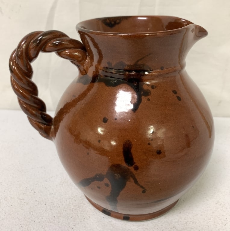 Redware Pitcher: Breininger? 1990?