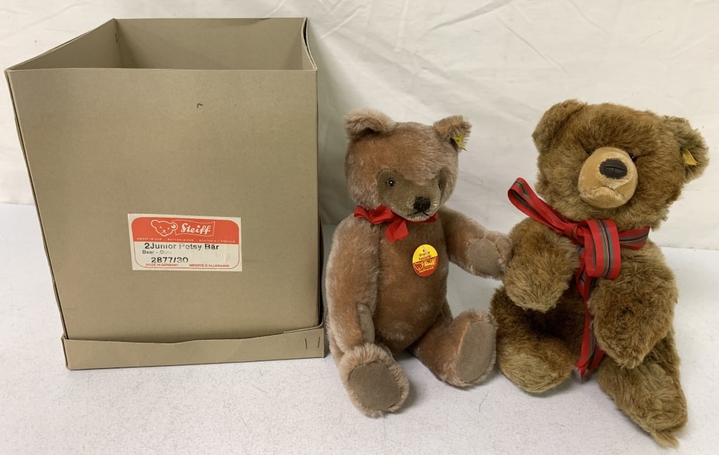 2 Steiff Junior Petsy Bears 13" Tall with Box (1 of 6)