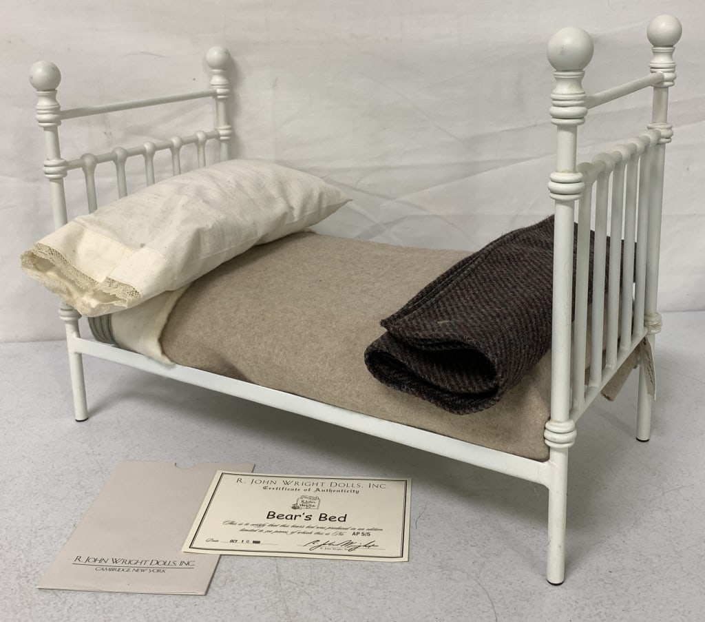 R. John Wright Bear's Bed: numbered 5/5, box is 17" long