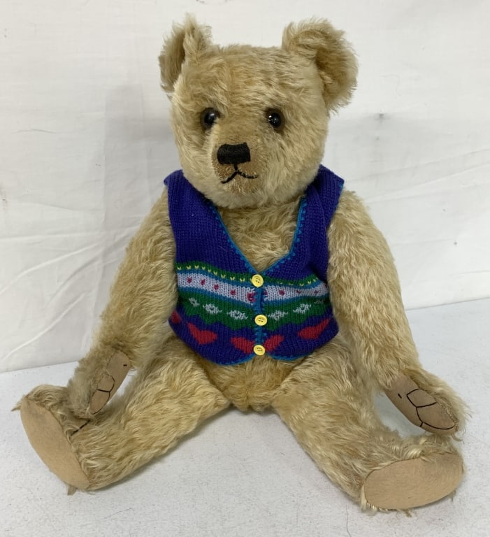 Vintage Jointed Mohair Teddy Bear (1 of 5)