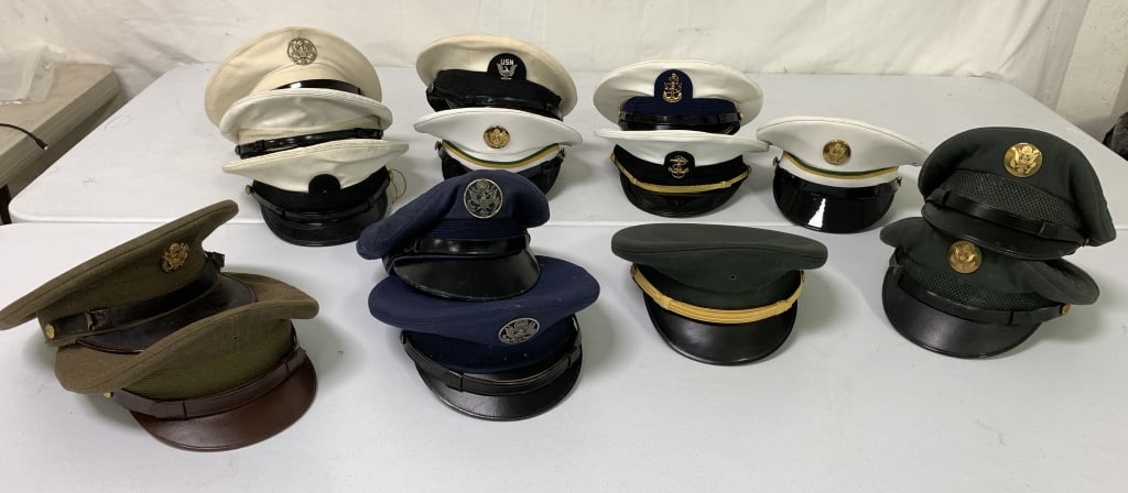 15 US WWII/Cold War Enlisted Visor Hats (1 of 7)