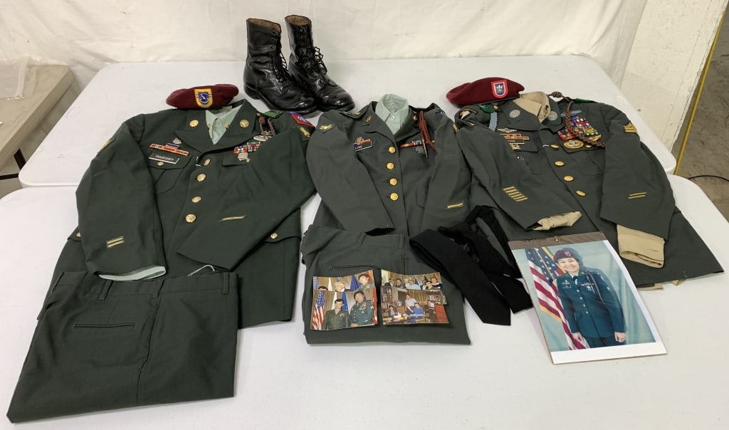 (3) Army 82nd/101st Airborne Division Uniforms (1 of 7)