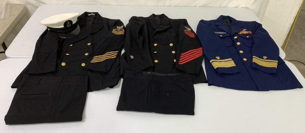 (3) US Navy & Coast Guard Uniforms (1 of 7)