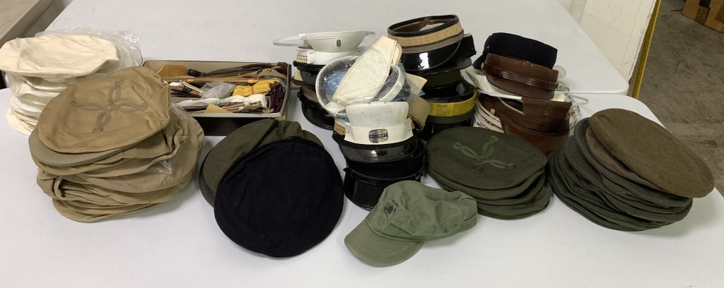50+ WWII Era Military Hat Parts & Accessories: most look unused