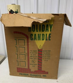 Poloron Giant Holiday candles in box