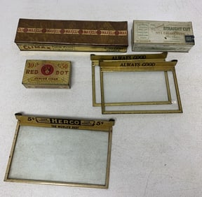 tobacciana lot to include tins, coupons +box lids