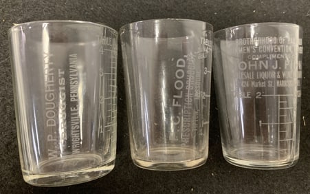 3 advertising dose glasses