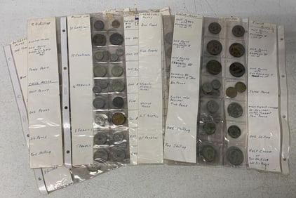 lot of foreign coins