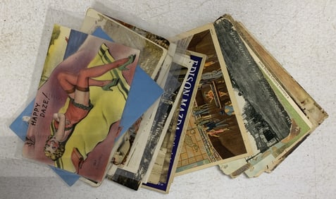 20+ assorted postcards