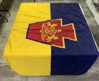 large nylon flag with PA crest