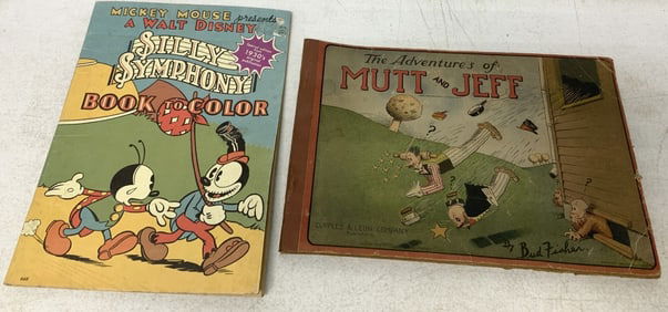 Mutt & Jeff Comic book & Silly Symphony coloring