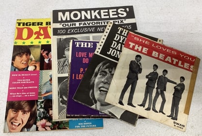 The Monkees booklets & Beatles 45 sleeves