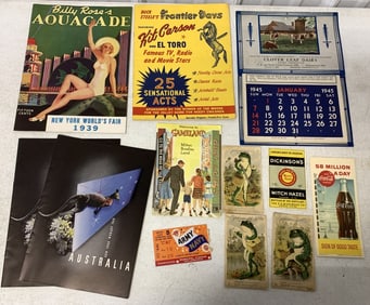 lot of paper ephemera