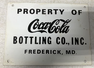 Property of Coca-Cola Bottling Co. Frederick MD