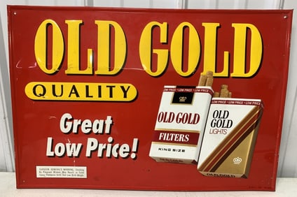Old Gold cigarettes metal sign