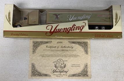 Ertl Yuengling Premium truck with certificate