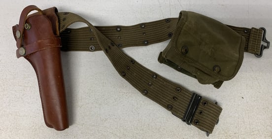 Bucheimer holster on military web belt