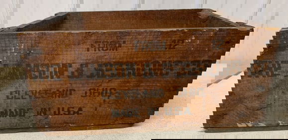 Lamson & Sessions Company wood crate