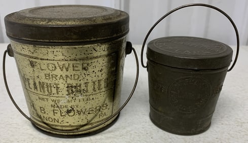 Flower Brand Peanut Butter & Naphey's lard tins