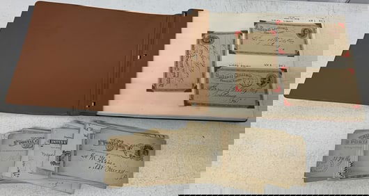 U. S. postal card album and loose postal cards