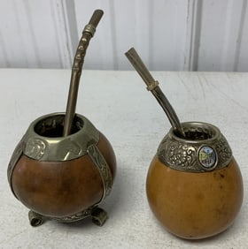 Yerba Mate gourds and Bombilla straws