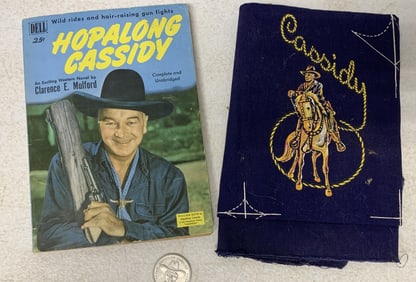 Hopalong Cassidy Novel, pocket cutouts + token