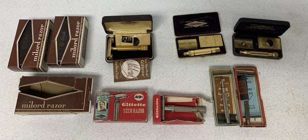 8 Gillette & Christy Razors with packaging