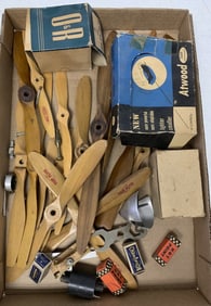 propellers, plugs and other model airplane parts