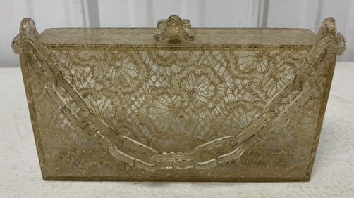 lucite purse