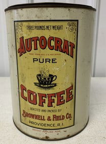 3 lb. Autocrat Coffee tin