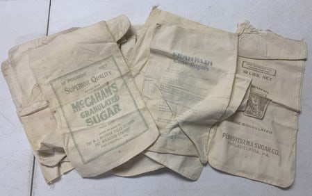 13 cloth 10lb. sugar bags