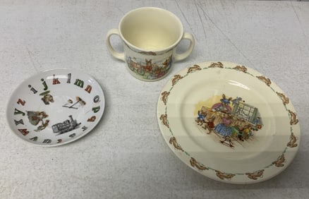 Austrian ABC plate & Bunnykins cup and saucer