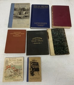 8 assorted books