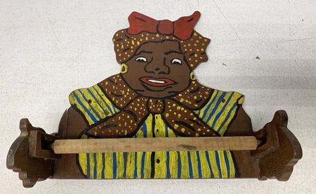 folk-art Mammy paper towel holder