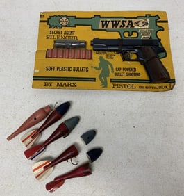 Marx WWSA pistol on card