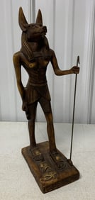 resin statue of Anubis