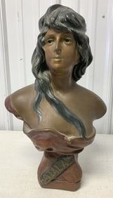 Atala metal bust