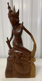 Dewi Ratih goddess of the moon carved figure