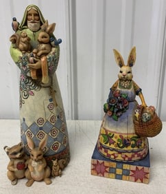 2 Jim Shore figurines