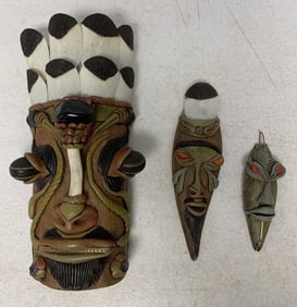 3 Amazonia Brasil small mask souvenirs