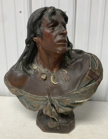 plaster Indian bust