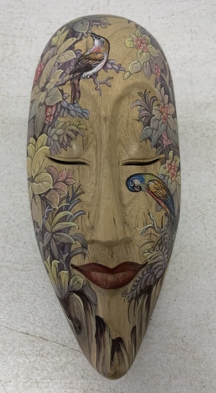 G.N. Semarajaya signed Balinese mask (1 of 3)