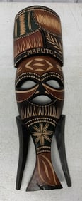 Maputo Mozambique wooden mask