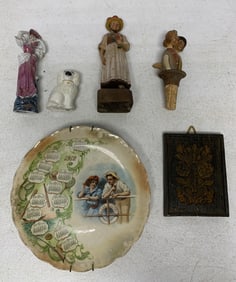 calendar plate, kissing couple stopper as well as