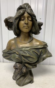 plaster woman's bust