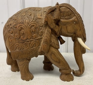 wood carved elephant