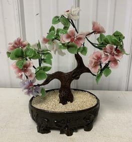 Chinese glass bonsai tree